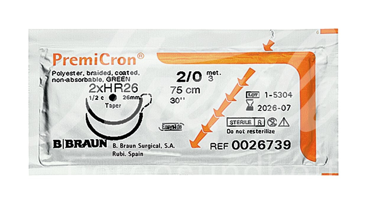 B.Braun PremiCron grün USP 2 150 cm 36 Stk.