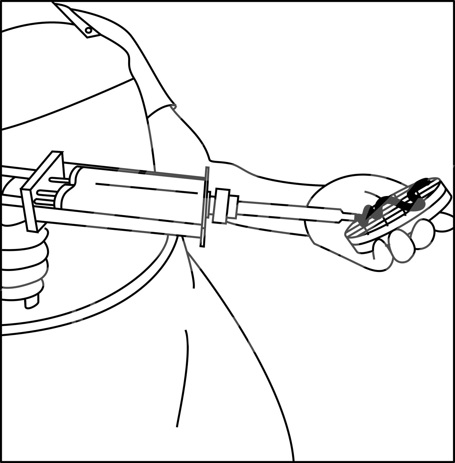 KRUUSE Klauenkleber 2-Komp.-Polyurethan 200 ml Kartusche