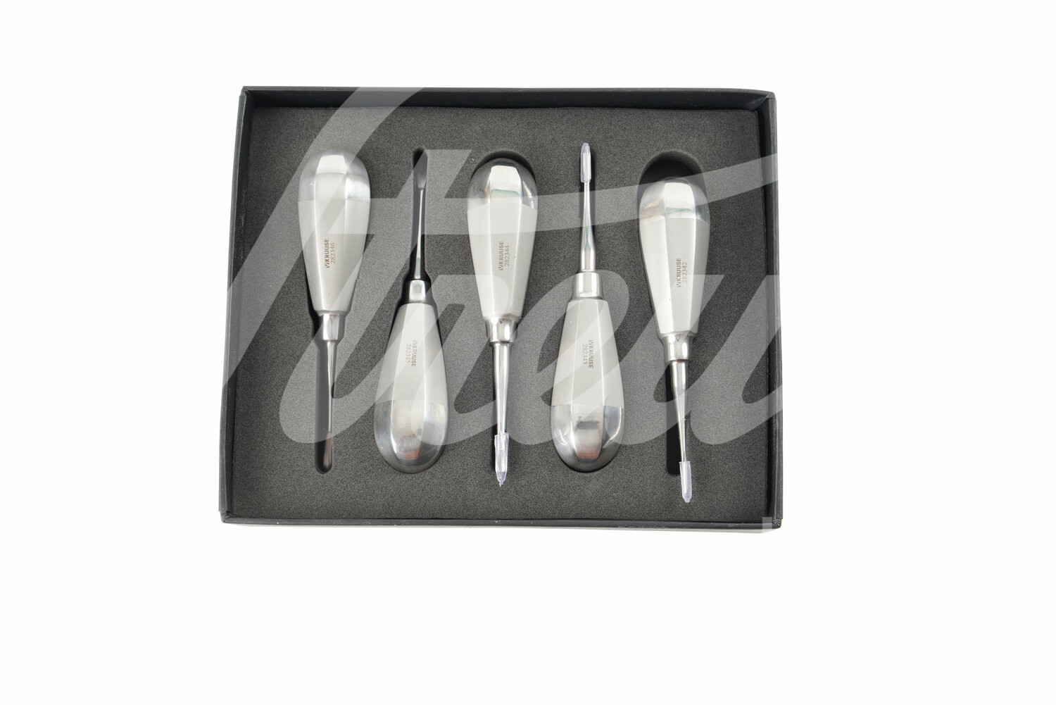 KRUUSE Dental-Set Luxator. 1-5mm m.geballten Griff 5-tlg 1Set