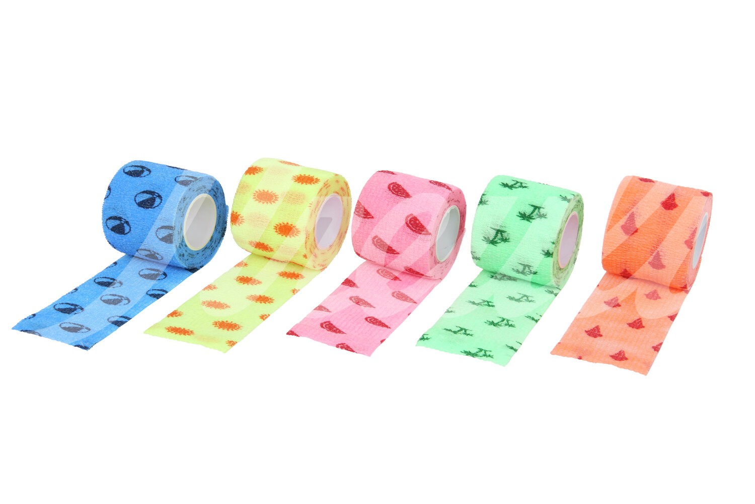 KRUUSE Fun Flex Sommer Bandagen 5cm x 4.5m assort. 10Stk.