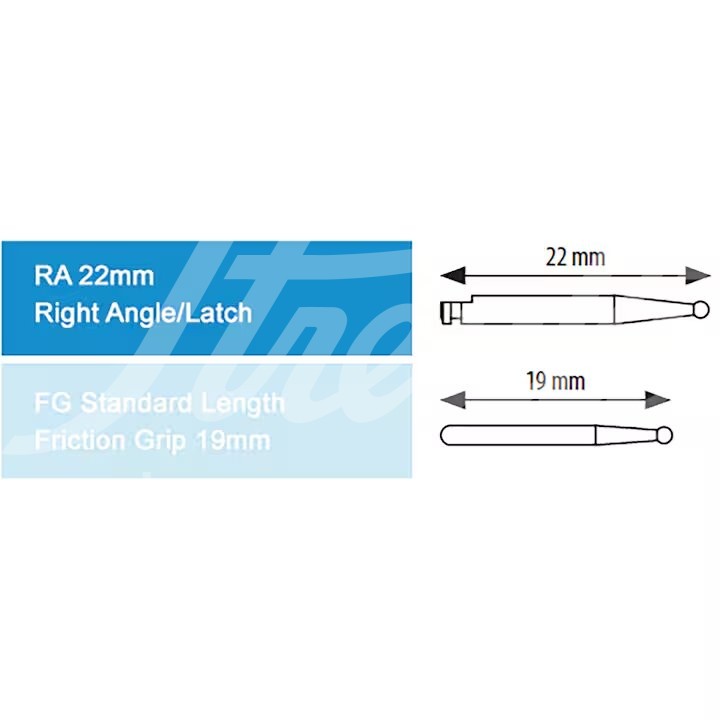 iM3 RA Rosenbohrer 4, 22 mm lang (C9100) 5 Stück