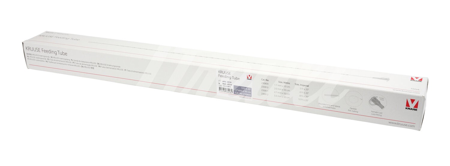 KRUUSE Ernährungssonde PVC grau 1,7 mm x 50 cm 10 Stück KRUUSE Ernährungssonde PVC grau 1,7 mm x 50 cm 10 Stück