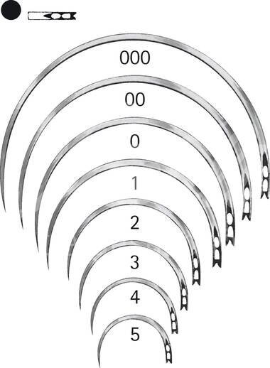 Aesculap Wundnadel Federöhr 1/2-Kreis Rund 20mm 12 Stk.