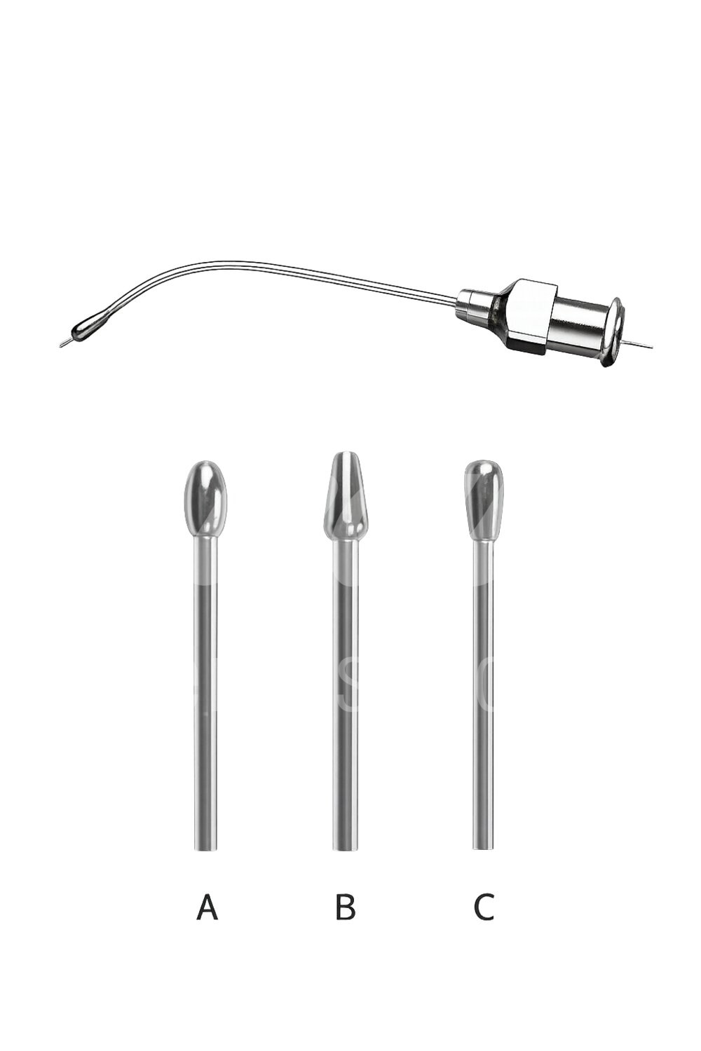 Knopfkanüle gebogen 1,0 x 40 mm mit Knopf C 1 Stück