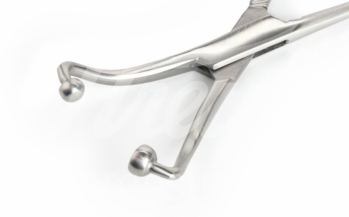 Tuchklemme 14.0 cm stumpf für Papierabdeckung 1 Stück